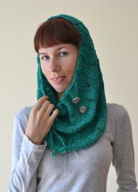 Плетена шал на главата 7