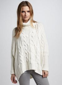 pletené svetr s hrdlem 1