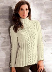 плетени џемпер са грлом 4