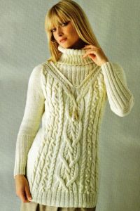 Pleteni puloverji za dekleta 7