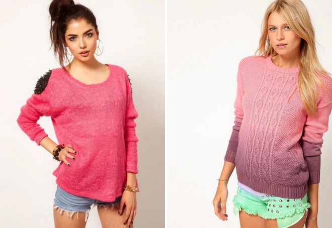 modely pletených svetrů pro ženy