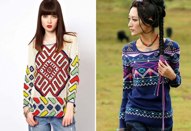 modni pleteni puloverji za ženske