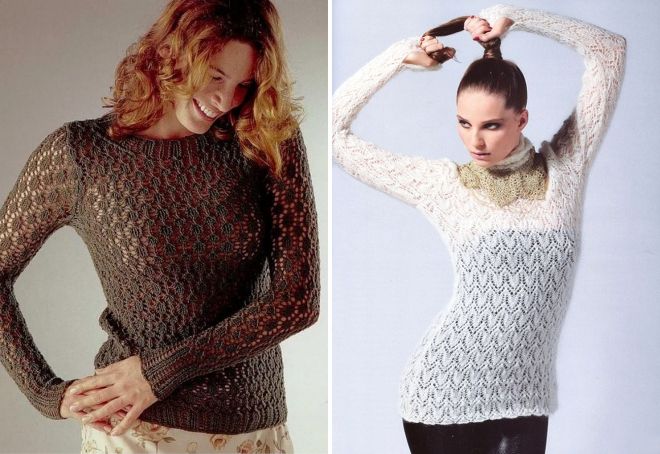 modni pleteni puloverji za ženske