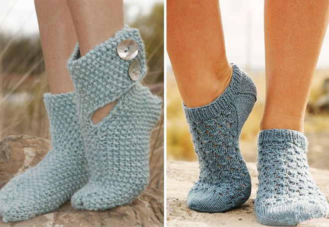 Женске плетене чарапе 3