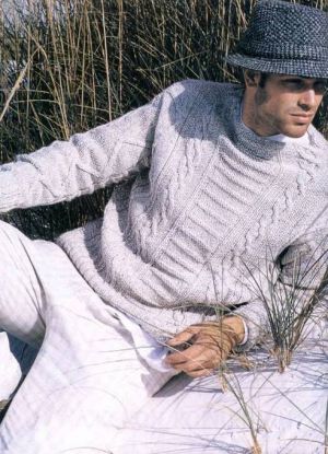 Dziewiarskie wzory na męskie swetry 4