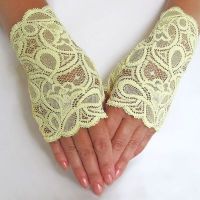 Rękawiczki koronkowe bez palców 1