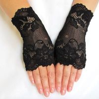 Rękawiczki koronkowe bez palców 2