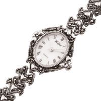 Srebrny zegarek damski 9