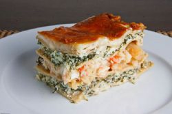Italská lasagna s mořskými plody
