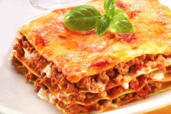 lasagna s masem a dýňovou náplní