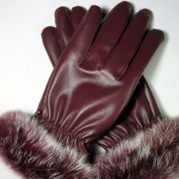 Кожени ръкавици с козина 4