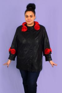 Usnjeni jakni za debele ženske 8
