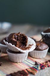 Půldní čokoládové muffiny