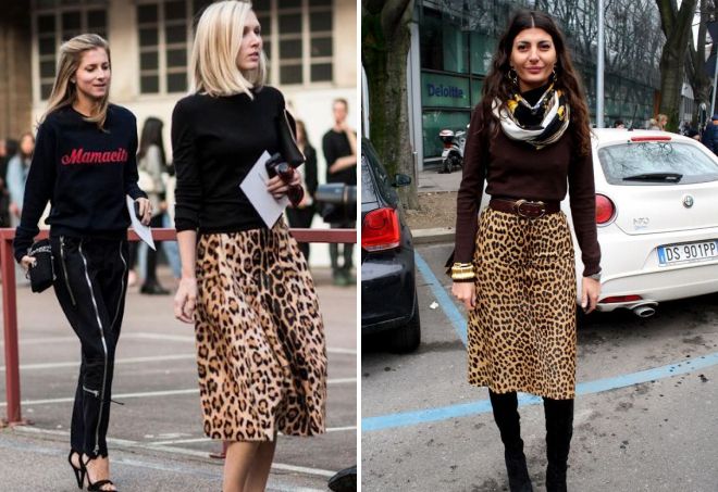 dlouhé leopardové sukně
