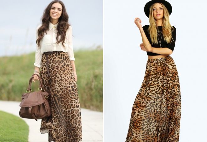 duge leopardne suknje