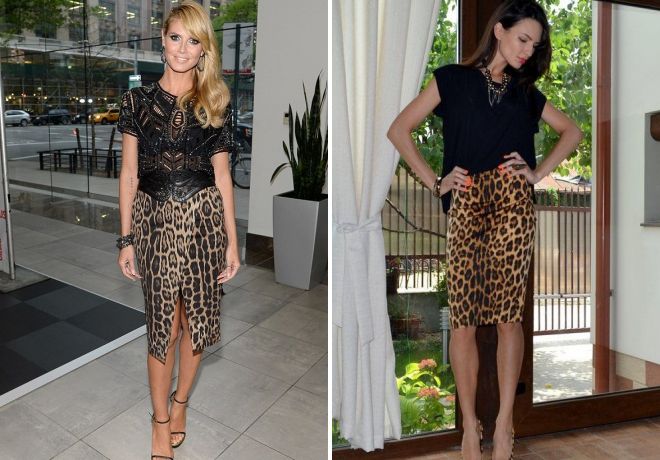 kratka suknja s leopardom