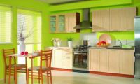 зелени стени в кухнята 2