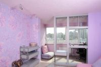 Lilac tapety ve vnitřku obývacího pokoje9