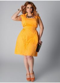 Sukienki i sukienki lniane dla otyłych kobiet8