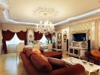 klasický styl obývací pokoj dekorace 6