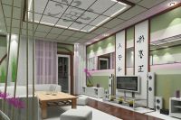 Japonský styl obývací pokoj1