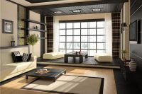 Japonský styl obývací pokoj2