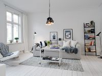 Skandinávský stylový obývací pokoj 6