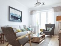 Skandinávský stylový obývací pokoj 7