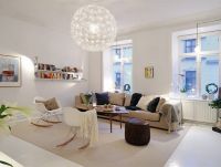 Skandinávský stylový obývací pokoj 9