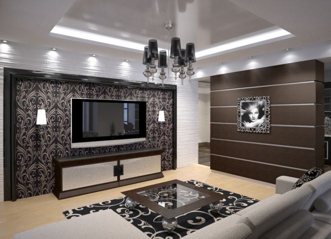 moderní styl obývací pokoj 6