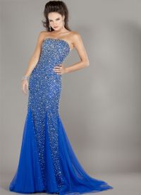 duga plava haljina 10