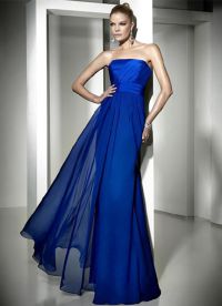 дълга син рокля 3