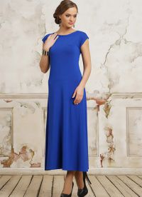 dlouhé modré šaty 4