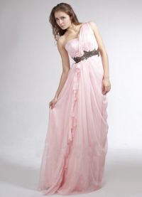 Dlouhé růžové šaty 3
