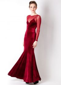 Długa czerwona sukienka 2