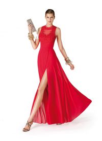 Дълга червена рокля 3