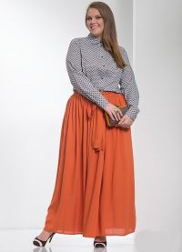 dlouhá sukně pro obézní ženy