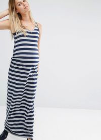 dolga poletna obleka za nosečnice1
