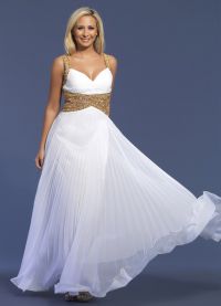 Długa biała sukienka 9