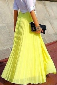 Duga žuta suknja 5