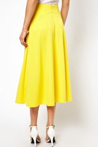 Dlouhá žlutá sukně 6