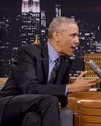 Президент Обама пришел на передачу к Джимми Фэллону