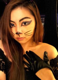 makeup kočky pro halloween 9