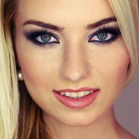 make-up za svetlo rjave s sivo-modrimi očmi 1