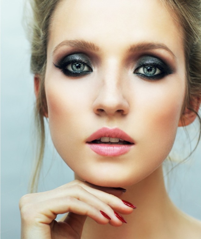 Make-up modré oči rampouch 2