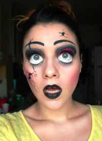 makijaż na Halloween dla dziewczynek 2