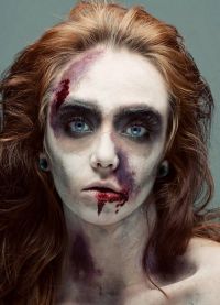 makijaż zombie na Halloween 2