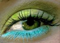 Make-up v odstínech zelené 2