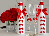 декорация на бутилки за сватба3