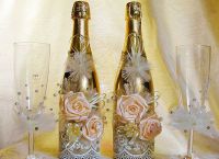 декорация на бутилки за сватба6